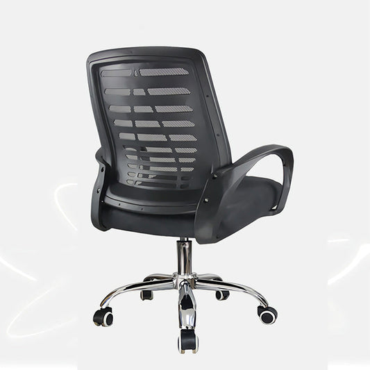 Modern Breathable AirGrid Arm Chair Microfiber Desk Mid-Back Office Chair Clearhalo 'furn' 'furn_office_chair' 'Furniture' 'Office Chairs' 'Office Furniture' 'office_chair' 6005721