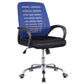 Modern Breathable AirGrid Arm Chair Microfiber Desk Mid-Back Office Chair Blue 1 Piece Casters Included Clearhalo 'furn' 'furn_office_chair' 'Furniture' 'Office Chairs' 'Office Furniture' 'office_chair' 6005736
