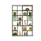 Metal and Wood Book Shelf Etagere Modern Open Shelf Bookcase for Bedroom