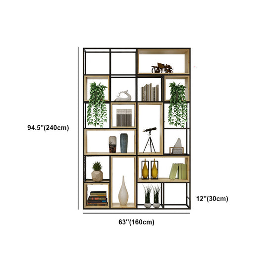 Scaffali di libri in metallo e legno Etagere Libreria moderna a scaffale aperto per camera da letto