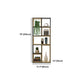 Metal and Wood Book Shelf Etagere Modern Open Shelf Bookcase for Bedroom