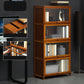 Modern Brown Book Shelf Bamboo Bedroom Shelf Bookcase with Cabinets 27.6"L x 12.6"W x 55.1"H Clearhalo 'Bookcases' 'furn' 'furn_bookcases' 'Furniture' 'Office Furniture' 6006052