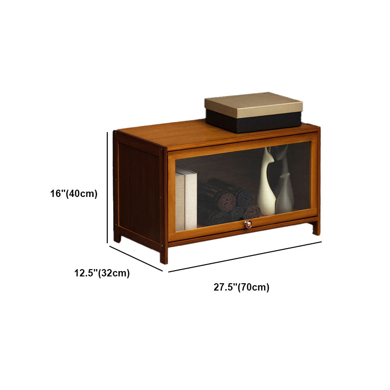 Modern Brown Book Shelf Bamboo Bedroom Shelf Bookcase with Cabinets Clearhalo 'Bookcases' 'furn' 'furn_bookcases' 'Furniture' 'Office Furniture' 6006057