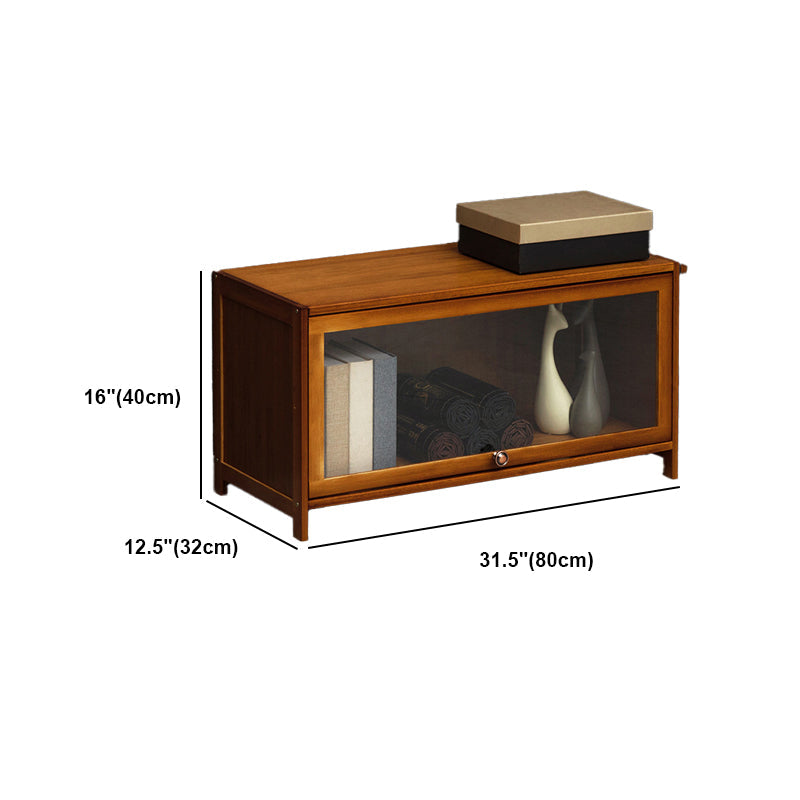 Modern Brown Book Shelf Bamboo Bedroom Shelf Bookcase with Cabinets Clearhalo 'Bookcases' 'furn' 'furn_bookcases' 'Furniture' 'Office Furniture' 6006058