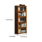 Modern Brown Book Shelf Bamboo Bedroom Shelf Bookcase with Cabinets Clearhalo 'Bookcases' 'furn' 'furn_bookcases' 'Furniture' 'Office Furniture' 6006069