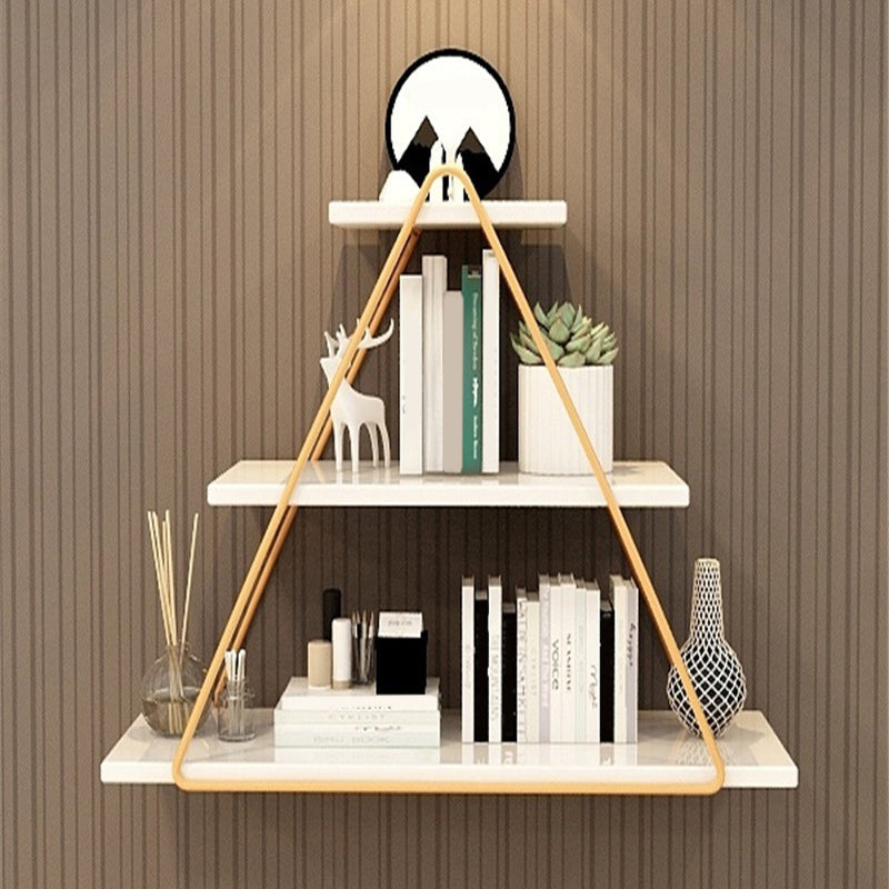 Libreria aperta libreria leggera in metallo di lusso in metallo a 3 livelli