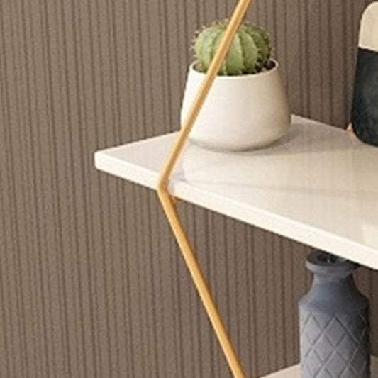 Libreria aperta libreria leggera in metallo di lusso in metallo a 3 livelli