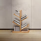Geometric Bookshelf Modern Wooden Bookcase for Living Room 11.8" W 22"L x 11.8"W x 31.5"H Natural Clearhalo 'Bookcases' 'furn' 'furn_bookcases' 'Furniture' 'Office Furniture' 6006110