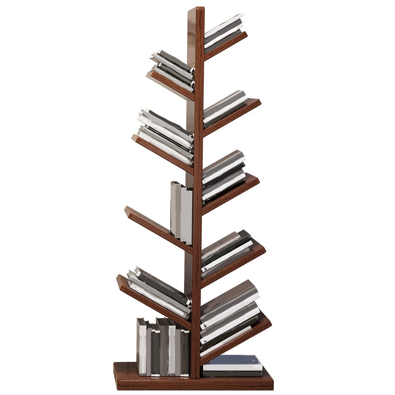Geometric Bookshelf Modern Wooden Bookcase for Living Room 11.8" W Clearhalo 'Bookcases' 'furn' 'furn_bookcases' 'Furniture' 'Office Furniture' 6006113