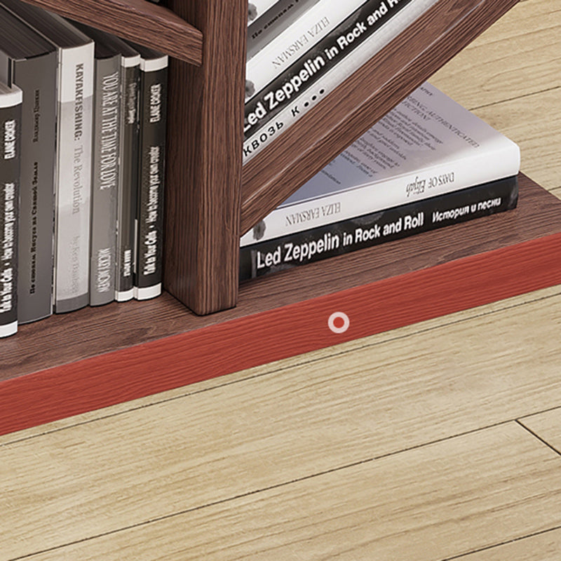 Geometric Bookshelf Modern Wooden Bookcase for Living Room 11.8" W Clearhalo 'Bookcases' 'furn' 'furn_bookcases' 'Furniture' 'Office Furniture' 6006117