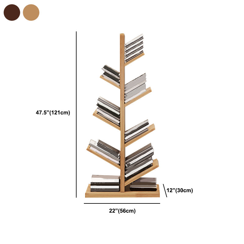 Geometric Bookshelf Modern Wooden Bookcase for Living Room 11.8" W Clearhalo 'Bookcases' 'furn' 'furn_bookcases' 'Furniture' 'Office Furniture' 6006119