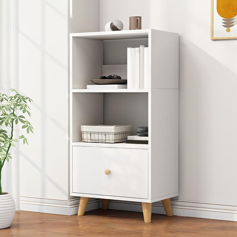 Contemporary Standard Book Shelf Engineered Wood Open Bookcase