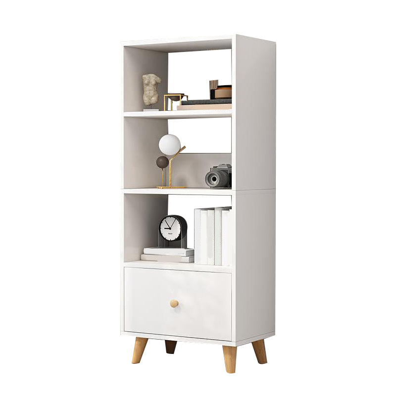 Contemporary Standard Book Shelf Engineered Wood Open Bookcase