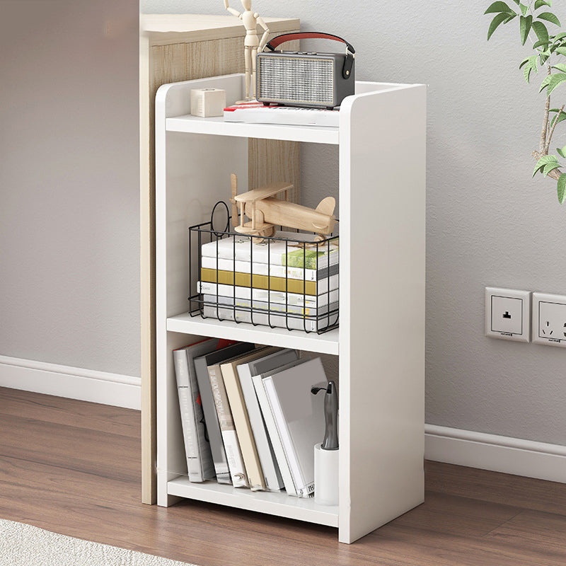 Contemporary Open Book Shelf Wooden Shelf Bookcase for Office 11.8"L x 9.4"W x 26"H White Without Casters Clearhalo 'Bookcases' 'furn' 'furn_bookcases' 'Furniture' 'Office Furniture' 6006173