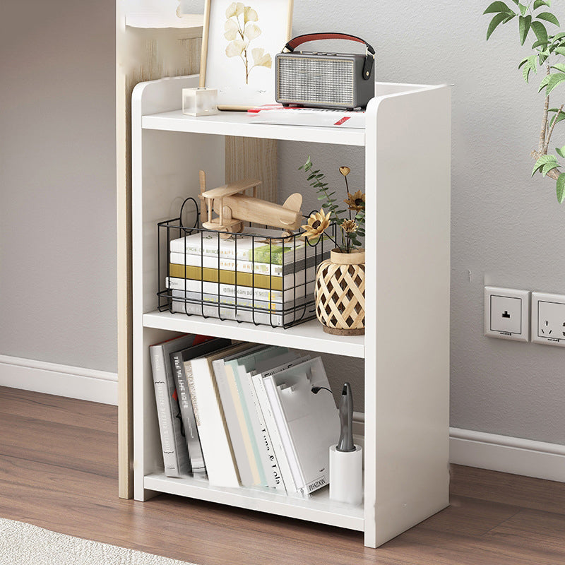 Contemporary Open Book Shelf Wooden Shelf Bookcase for Office 17.7"L x 9.4"W x 26"H White Without Casters Clearhalo 'Bookcases' 'furn' 'furn_bookcases' 'Furniture' 'Office Furniture' 6006177