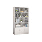 9.45" Wide Matte Finish Bookshelf Wood Standard Shelf Bookcase for Bedroom 39.4"L x 9.4"W x 70.1"H White Clearhalo 'Bookcases' 'furn' 'furn_bookcases' 'Furniture' 'Office Furniture' 6006194
