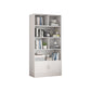 9.45" Wide Matte Finish Bookshelf Wood Standard Shelf Bookcase for Bedroom 23.6"L x 9.4"W x 70.1"H White Clearhalo 'Bookcases' 'furn' 'furn_bookcases' 'Furniture' 'Office Furniture' 6006196