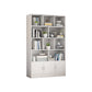 9.45" Wide Matte Finish Bookshelf Wood Standard Shelf Bookcase for Bedroom 47.2"L x 9.4"W x 70.1"H White Clearhalo 'Bookcases' 'furn' 'furn_bookcases' 'Furniture' 'Office Furniture' 6006197