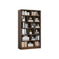 9.45" Wide Matte Finish Bookshelf Wood Standard Shelf Bookcase for Bedroom 31.5"L x 9.4"W x 70.1"H Dark Brown Clearhalo 'Bookcases' 'furn' 'furn_bookcases' 'Furniture' 'Office Furniture' 6006200