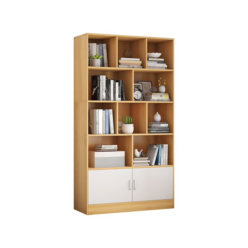 9.45" Wide Matte Finish Bookshelf Wood Standard Shelf Bookcase for Bedroom 31.5"L x 9.4"W x 70.1"H Natural Clearhalo 'Bookcases' 'furn' 'furn_bookcases' 'Furniture' 'Office Furniture' 6006208