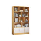 9.45" Wide Matte Finish Bookshelf Wood Standard Shelf Bookcase for Bedroom 47.2"L x 9.4"W x 70.1"H Natural Clearhalo 'Bookcases' 'furn' 'furn_bookcases' 'Furniture' 'Office Furniture' 6006212