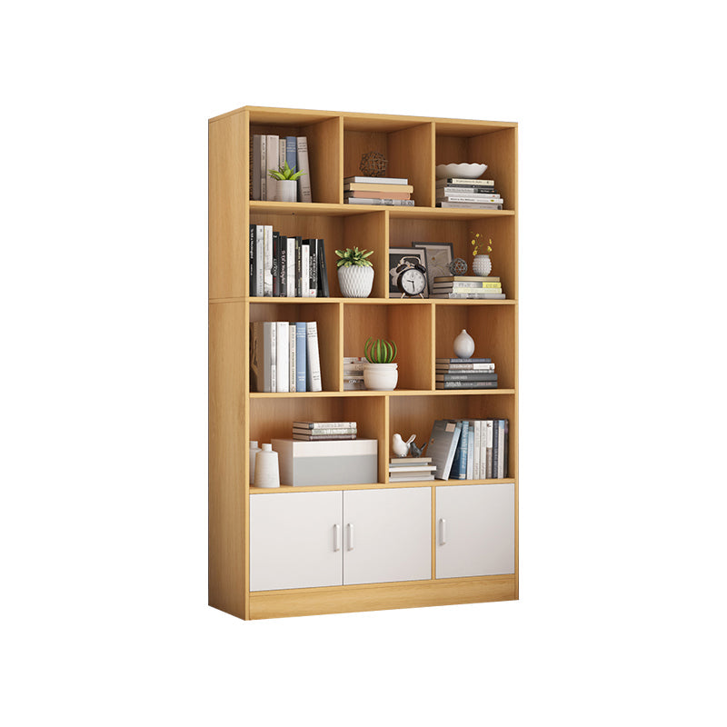 9.45" Wide Matte Finish Bookshelf Wood Standard Shelf Bookcase for Bedroom 47.2"L x 9.4"W x 70.1"H Natural Clearhalo 'Bookcases' 'furn' 'furn_bookcases' 'Furniture' 'Office Furniture' 6006212