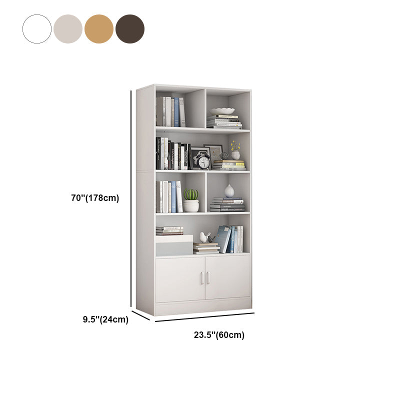 9.45" Wide Matte Finish Bookshelf Wood Standard Shelf Bookcase for Bedroom Clearhalo 'Bookcases' 'furn' 'furn_bookcases' 'Furniture' 'Office Furniture' 6006217