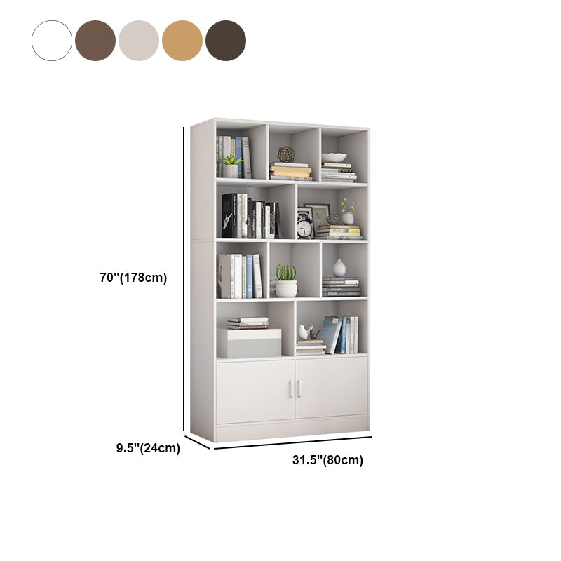 9.45" Wide Matte Finish Bookshelf Wood Standard Shelf Bookcase for Bedroom Clearhalo 'Bookcases' 'furn' 'furn_bookcases' 'Furniture' 'Office Furniture' 6006218