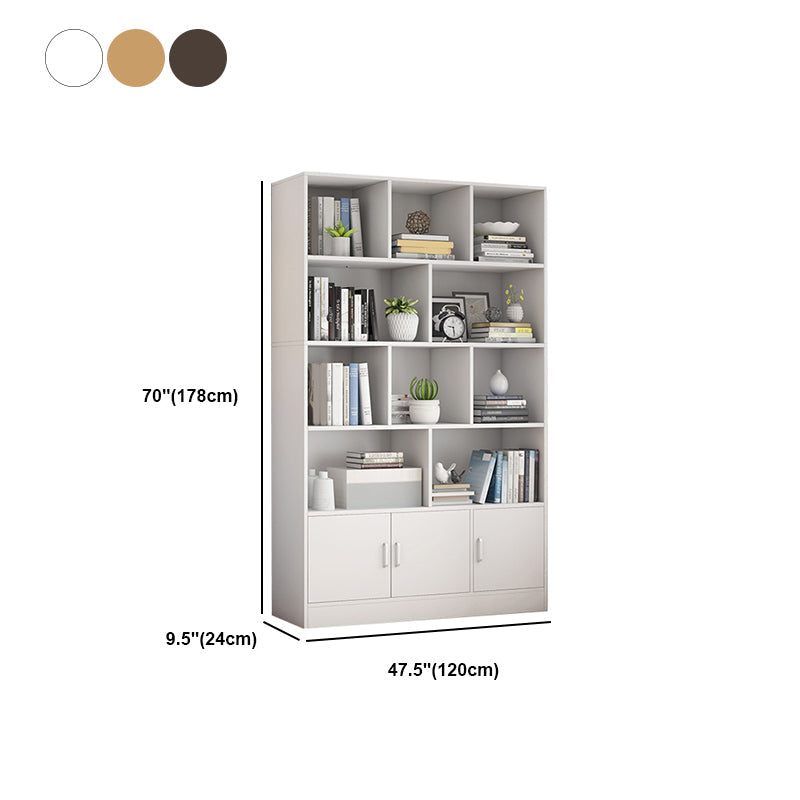 9.45" Wide Matte Finish Bookshelf Wood Standard Shelf Bookcase for Bedroom Clearhalo 'Bookcases' 'furn' 'furn_bookcases' 'Furniture' 'Office Furniture' 6006220