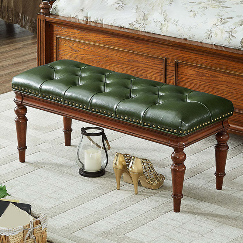 16.1" Wide Upholstered Seating Bench Traditional Entryway and Bedroom Bench with Cushioned Clearhalo 'Benches' 'Chairs & Seating' 'furn' 'furn_benches' 'Furniture' 'Living Room Furniture' 6006240