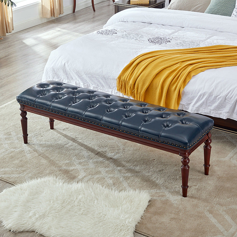 16.1" Wide Upholstered Seating Bench Traditional Entryway and Bedroom Bench with Cushioned Clearhalo 'Benches' 'Chairs & Seating' 'furn' 'furn_benches' 'Furniture' 'Living Room Furniture' 6006244