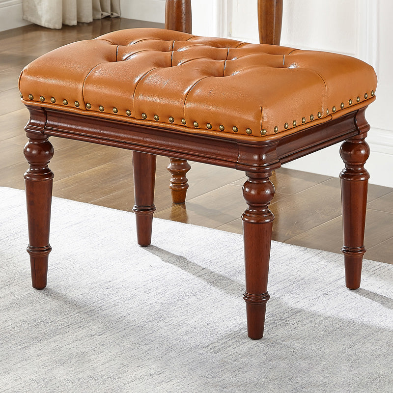 16.1" Wide Upholstered Seating Bench Traditional Entryway and Bedroom Bench with Cushioned 22"L x 16.1"W x 18.1"H Brown Clearhalo 'Benches' 'Chairs & Seating' 'furn' 'furn_benches' 'Furniture' 'Living Room Furniture' 6006245