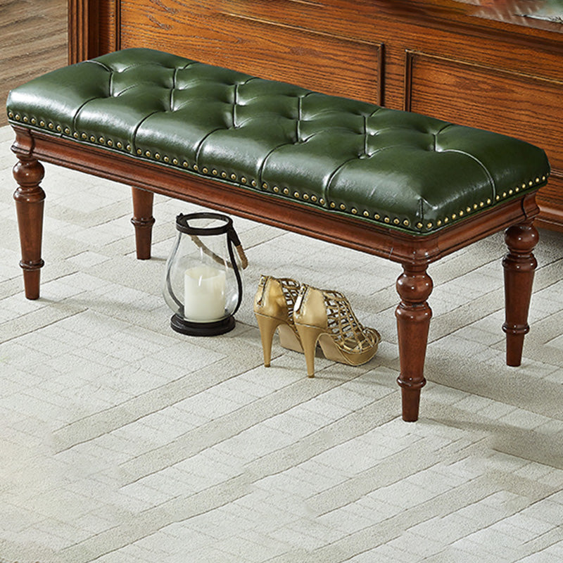 16.1" Wide Upholstered Seating Bench Traditional Entryway and Bedroom Bench with Cushioned Clearhalo 'Benches' 'Chairs & Seating' 'furn' 'furn_benches' 'Furniture' 'Living Room Furniture' 6006247