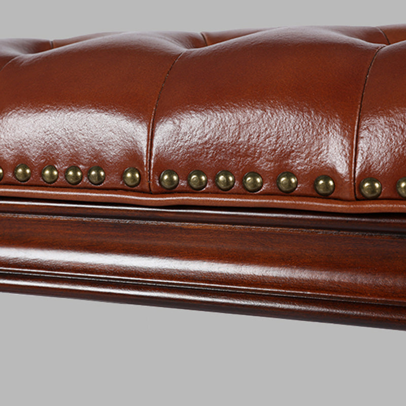 16.1" Wide Upholstered Seating Bench Traditional Entryway and Bedroom Bench with Cushioned Clearhalo 'Benches' 'Chairs & Seating' 'furn' 'furn_benches' 'Furniture' 'Living Room Furniture' 6006255
