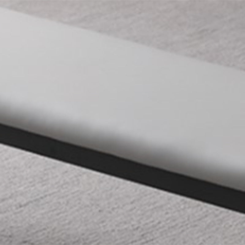 17.7"H Upholstered Seating Bench Cushioned Bench with Metal Legs Clearhalo 'Benches' 'Chairs & Seating' 'furn' 'furn_benches' 'Furniture' 'Living Room Furniture' 6006314