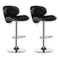 Contemporary Metal Barstool PU Leather Footrest Upholstered Counter Stool Black 2 Piece Set Clearhalo 'Bar Furniture' 'Bar Stools' 'bar_stools' 'furn' 'furn_bar_stools' 'Furniture' 'Kitchen & Dining Furniture' 6006363