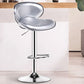 Contemporary Metal Barstool PU Leather Footrest Upholstered Counter Stool Silver 1 Piece Clearhalo 'Bar Furniture' 'Bar Stools' 'bar_stools' 'furn' 'furn_bar_stools' 'Furniture' 'Kitchen & Dining Furniture' 6006371