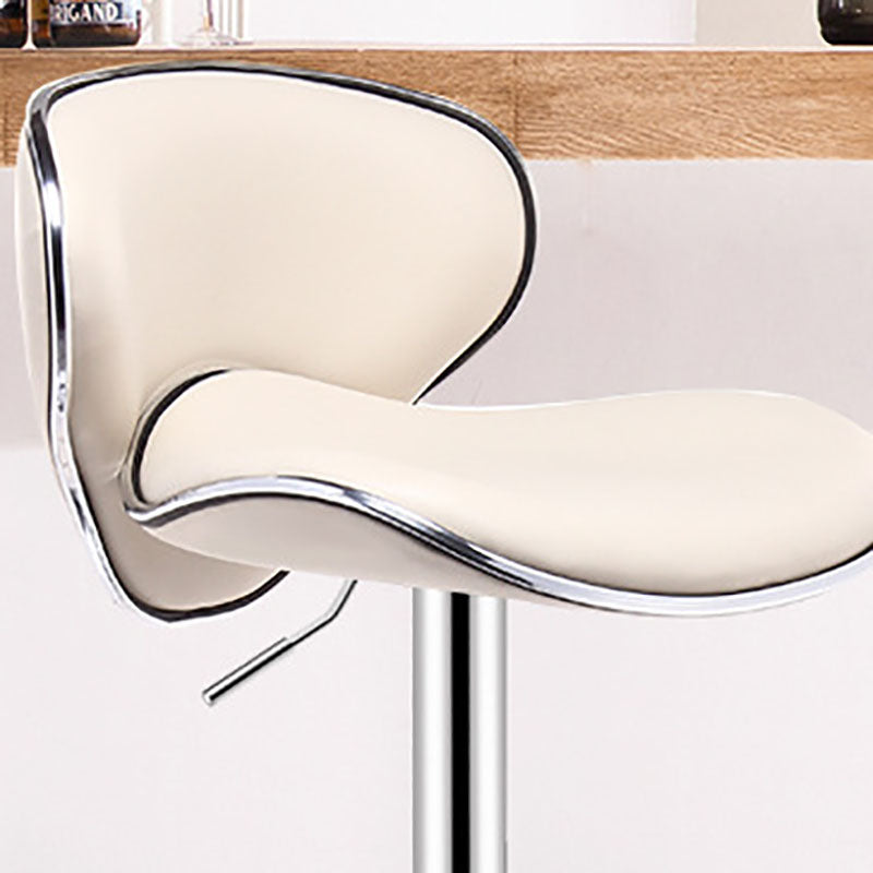 Contemporary Metal Barstool PU Leather Footrest Upholstered Counter Stool Clearhalo 'Bar Furniture' 'Bar Stools' 'bar_stools' 'furn' 'furn_bar_stools' 'Furniture' 'Kitchen & Dining Furniture' 6006374