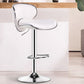 Contemporary Metal Barstool PU Leather Footrest Upholstered Counter Stool White 1 Piece Clearhalo 'Bar Furniture' 'Bar Stools' 'bar_stools' 'furn' 'furn_bar_stools' 'Furniture' 'Kitchen & Dining Furniture' 6006380
