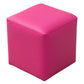 Pink Stain Resistant Pouf Solid Color Square Pouf for Living Room Rose Red 1 Piece Clearhalo 'furn' 'furn_ottomans_poufs' 'Furniture' 'Living Room Furniture' 'Ottomans & Poufs' 'ottomans_poufs' 6006833