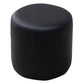 Contemporary Pouf Ottoman Faux Leather Upholstered Solid Color Ottoman Black Round 1 Piece Clearhalo 'furn' 'furn_ottomans_poufs' 'Furniture' 'Living Room Furniture' 'Ottomans & Poufs' 'ottomans_poufs' 6007011