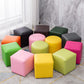 Contemporary Pouf Ottoman Faux Leather Upholstered Solid Color Ottoman Clearhalo 'furn' 'furn_ottomans_poufs' 'Furniture' 'Living Room Furniture' 'Ottomans & Poufs' 'ottomans_poufs' 6007014