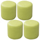 Contemporary Pouf Ottoman Faux Leather Upholstered Solid Color Ottoman Light Green Round 4 Piece Set Clearhalo 'furn' 'furn_ottomans_poufs' 'Furniture' 'Living Room Furniture' 'Ottomans & Poufs' 'ottomans_poufs' 6007040