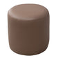 Contemporary Pouf Ottoman Faux Leather Upholstered Solid Color Ottoman Khaki Round 1 Piece Clearhalo 'furn' 'furn_ottomans_poufs' 'Furniture' 'Living Room Furniture' 'Ottomans & Poufs' 'ottomans_poufs' 6007041