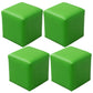 Contemporary Pouf Ottoman Faux Leather Upholstered Solid Color Ottoman Green Square 4 Piece Set Clearhalo 'furn' 'furn_ottomans_poufs' 'Furniture' 'Living Room Furniture' 'Ottomans & Poufs' 'ottomans_poufs' 6007061