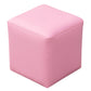Contemporary Pouf Ottoman Faux Leather Upholstered Solid Color Ottoman Pinkish Red Square 1 Piece Clearhalo 'furn' 'furn_ottomans_poufs' 'Furniture' 'Living Room Furniture' 'Ottomans & Poufs' 'ottomans_poufs' 6007071