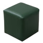 Contemporary Pouf Ottoman Faux Leather Upholstered Solid Color Ottoman Blackish Green Square 1 Piece Clearhalo 'furn' 'furn_ottomans_poufs' 'Furniture' 'Living Room Furniture' 'Ottomans & Poufs' 'ottomans_poufs' 6007074