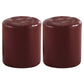 Wine Red Modern Pouf Water Resistant Round Pouf for Drawing Room Red Round 2 Piece Set Clearhalo 'furn' 'furn_ottomans_poufs' 'Furniture' 'Living Room Furniture' 'Ottomans & Poufs' 'ottomans_poufs' 6007180