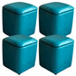 Solid Ottoman Modern Stain Resistant Faux Leather Ottoman with Storage