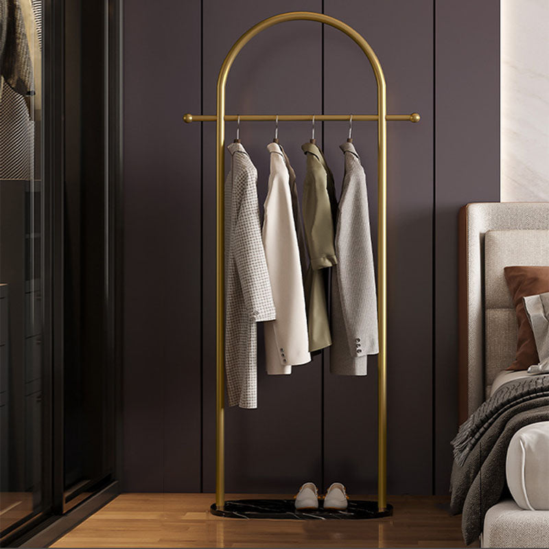 Kit de entrada de metal contemporáneo riel colgante y 2 ganchos colgador de abrigo